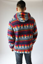 Southwest Pattern Sherpa Hoodie