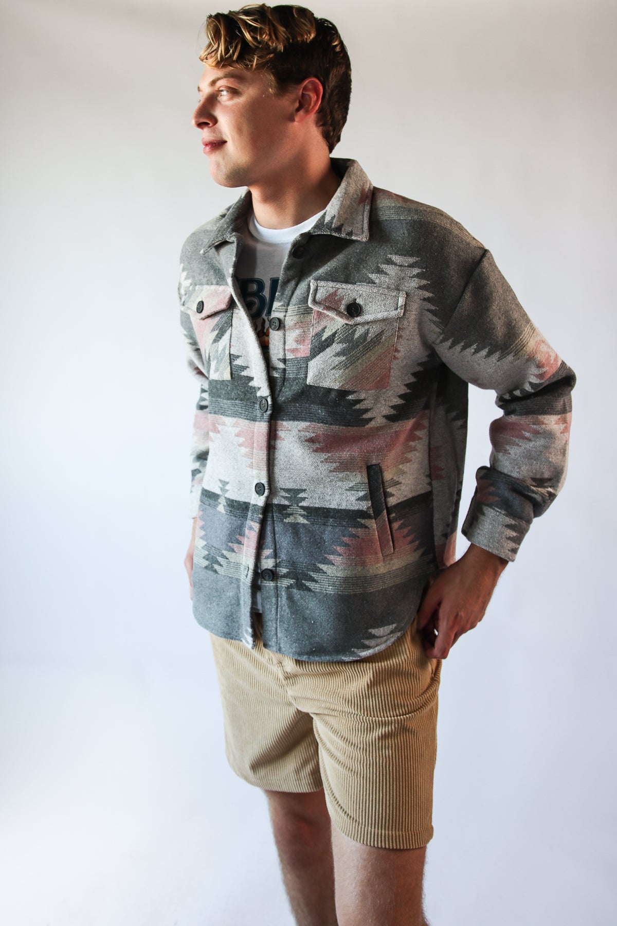 Southwest Print Shacket