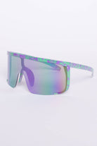 Splatter Rim Shield Sunglasses