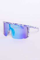 Splatter Rim Shield Sunglasses