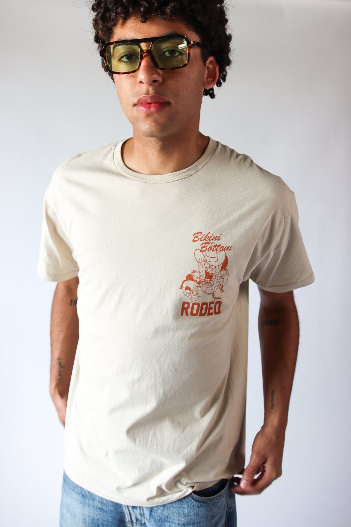 SpongeBob SquarePants Bikini Bottom Rodeo Graphic T-Shirt