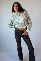 Star Applique Camo Sweatshirt