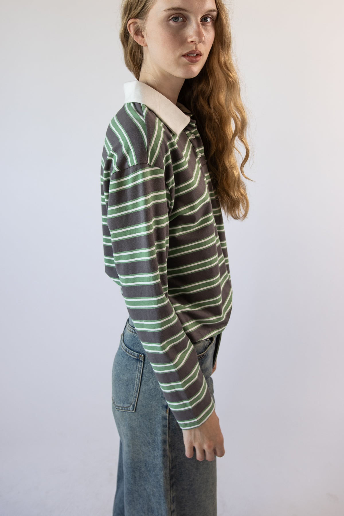 Boxy Stripe Polo