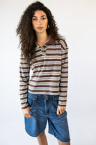 Boxy Stripe Polo