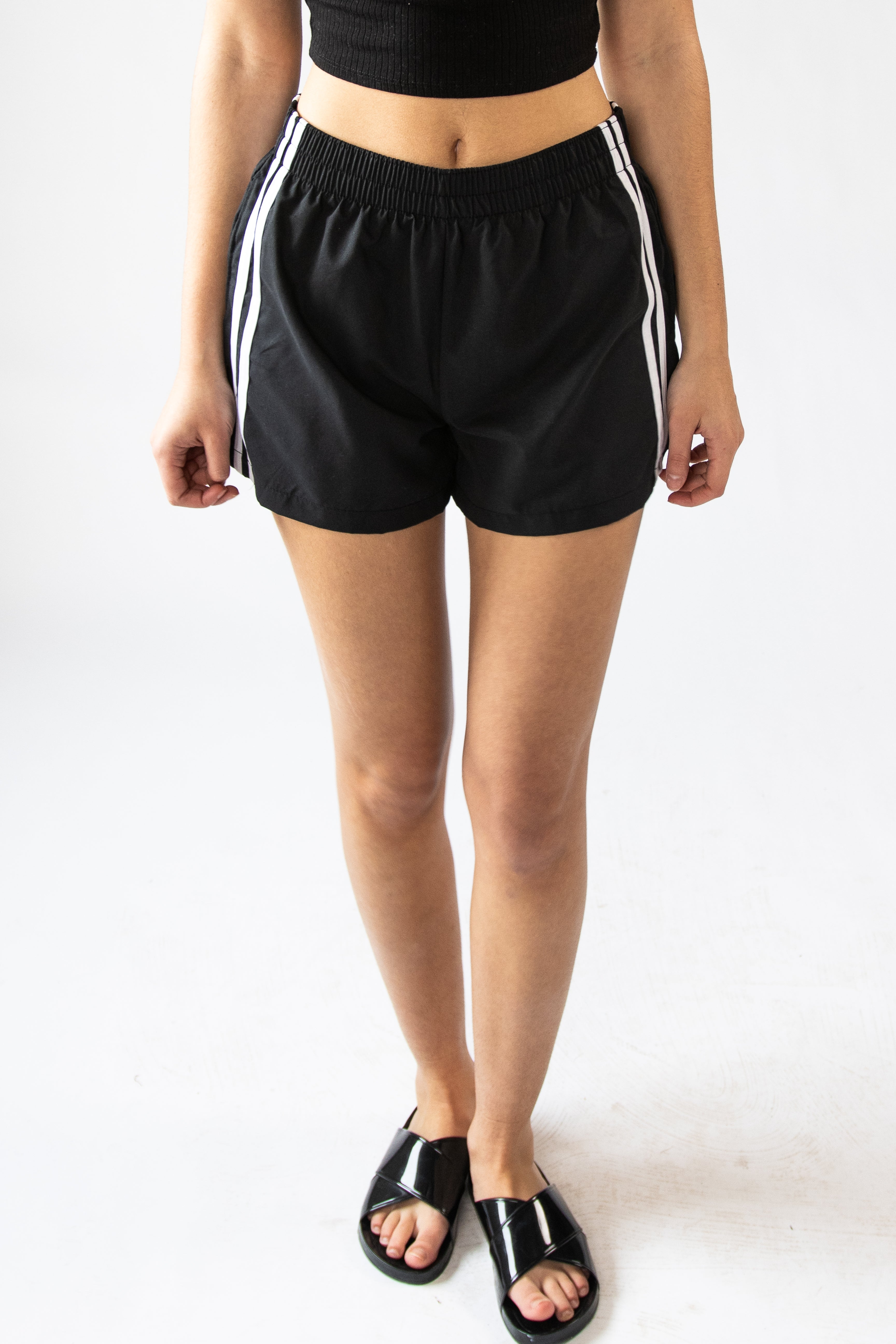Side Striped Nylon Shorts