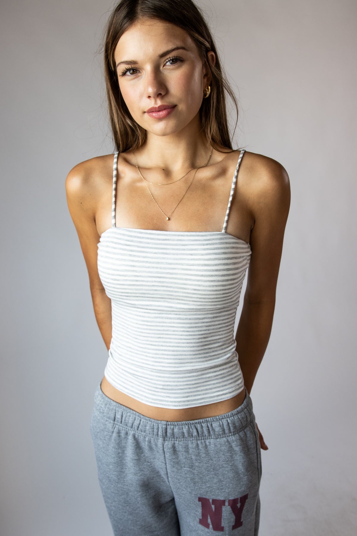 Striped Double Lined Cami