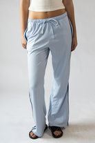 Fleece Lined Side Stripe Track Pants