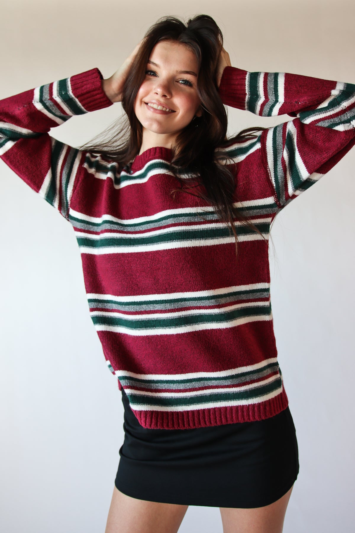 Striped Knit Sweater