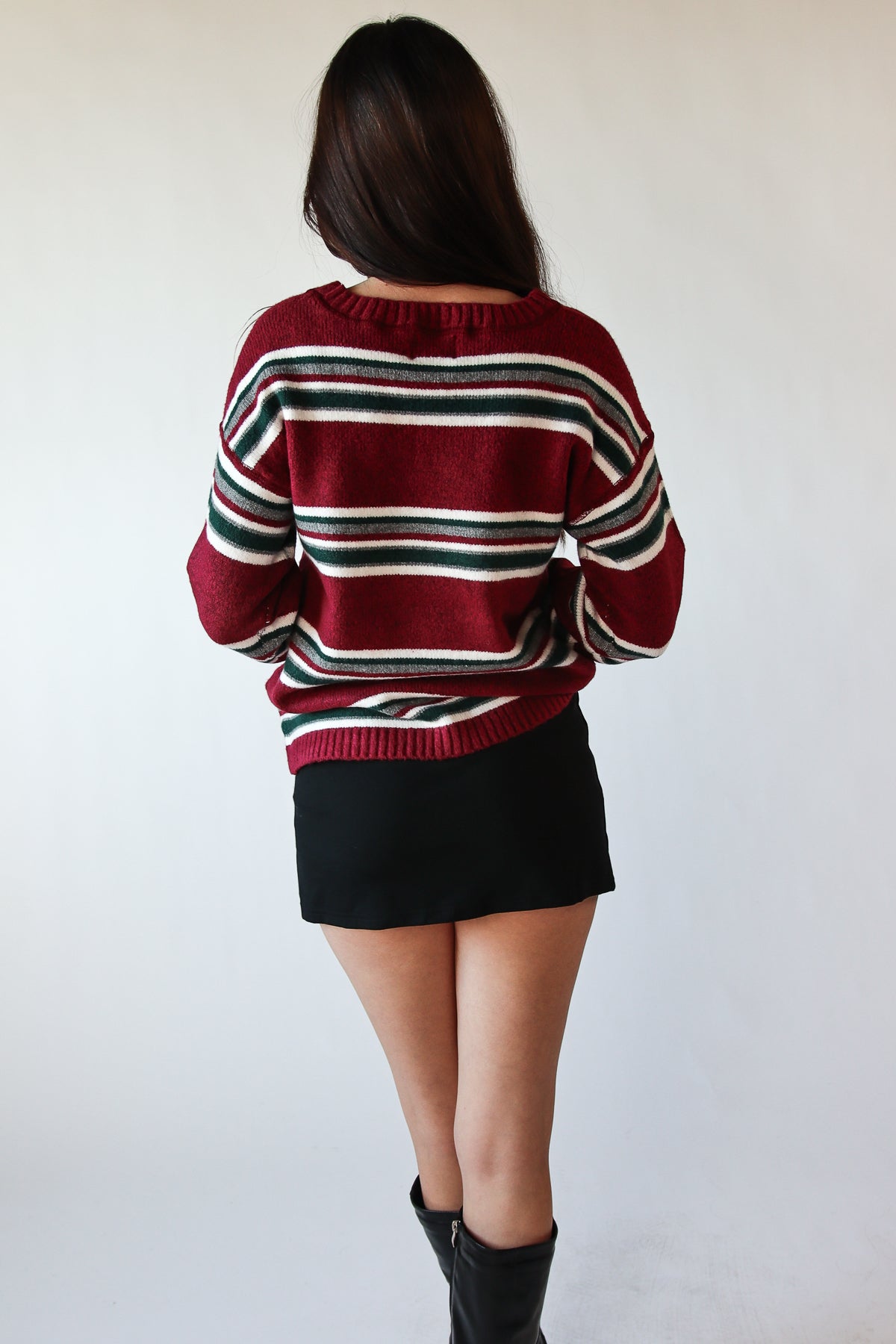 Striped Knit Sweater