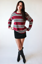 Striped Knit Sweater