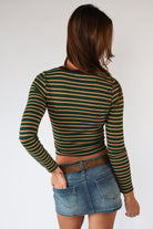 Striped Ringer Long Sleeve Tee