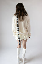 Striped Scarf Sweater Set