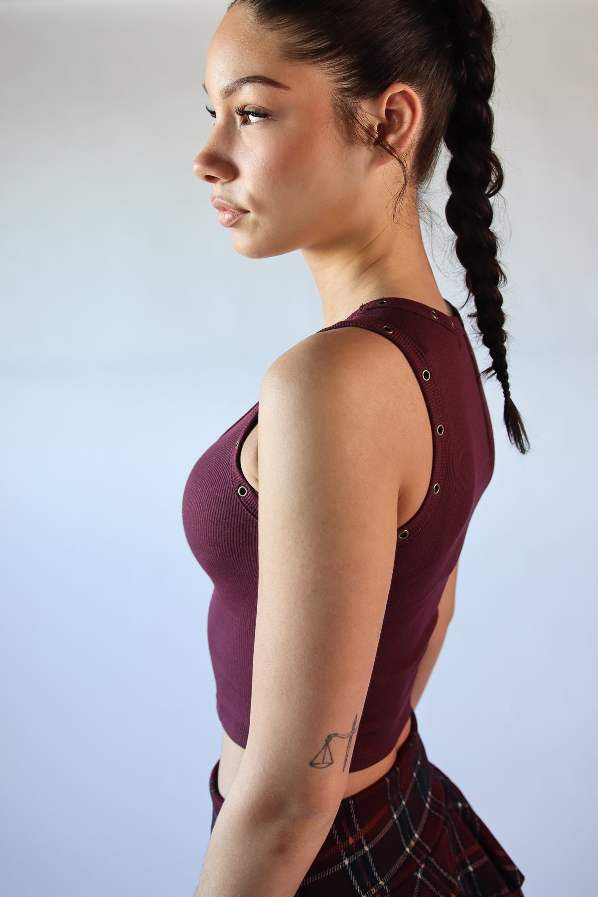 Studded Scoop Tank Top