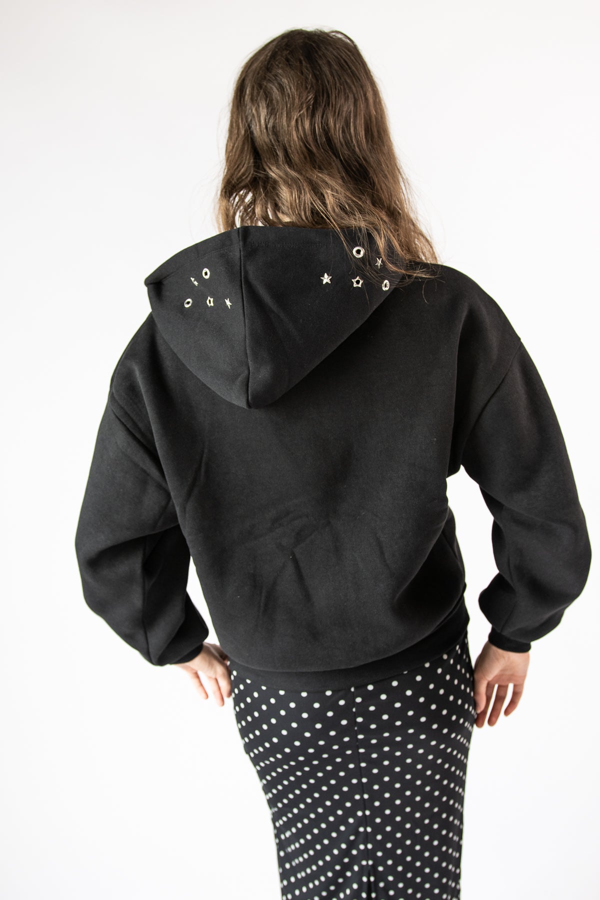 Studded Star Zip Hoodie