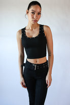 Studded Scoop Tank Top