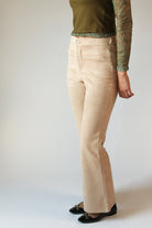Suede Flare Pants