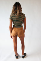 Suede Mini Skort