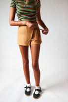 Suede Mini Skort