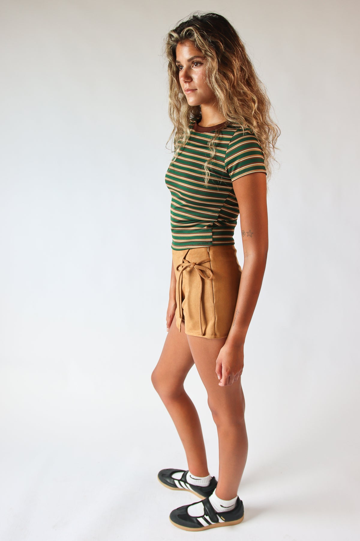 Suede Mini Skort