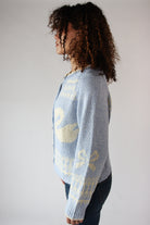 Swan Fair Isle Cardigan Blue