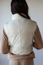 Sweater Knit Puffer Vest