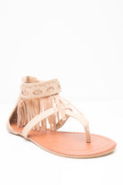 Tan Fringe Sandal