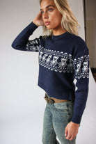 Teddy Bear Pattern Fair Isle Sweater