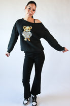 Woodland Bear Over The Shoulder Sweatshirt