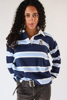Embroidered Bear Rugby Lightweight Sweatshirt