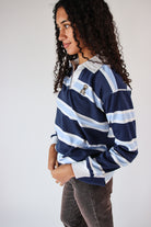 Embroidered Bear Rugby Lightweight Sweatshirt