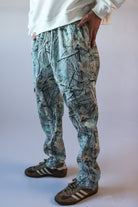 Textured Woodland Camo Cargo Pants