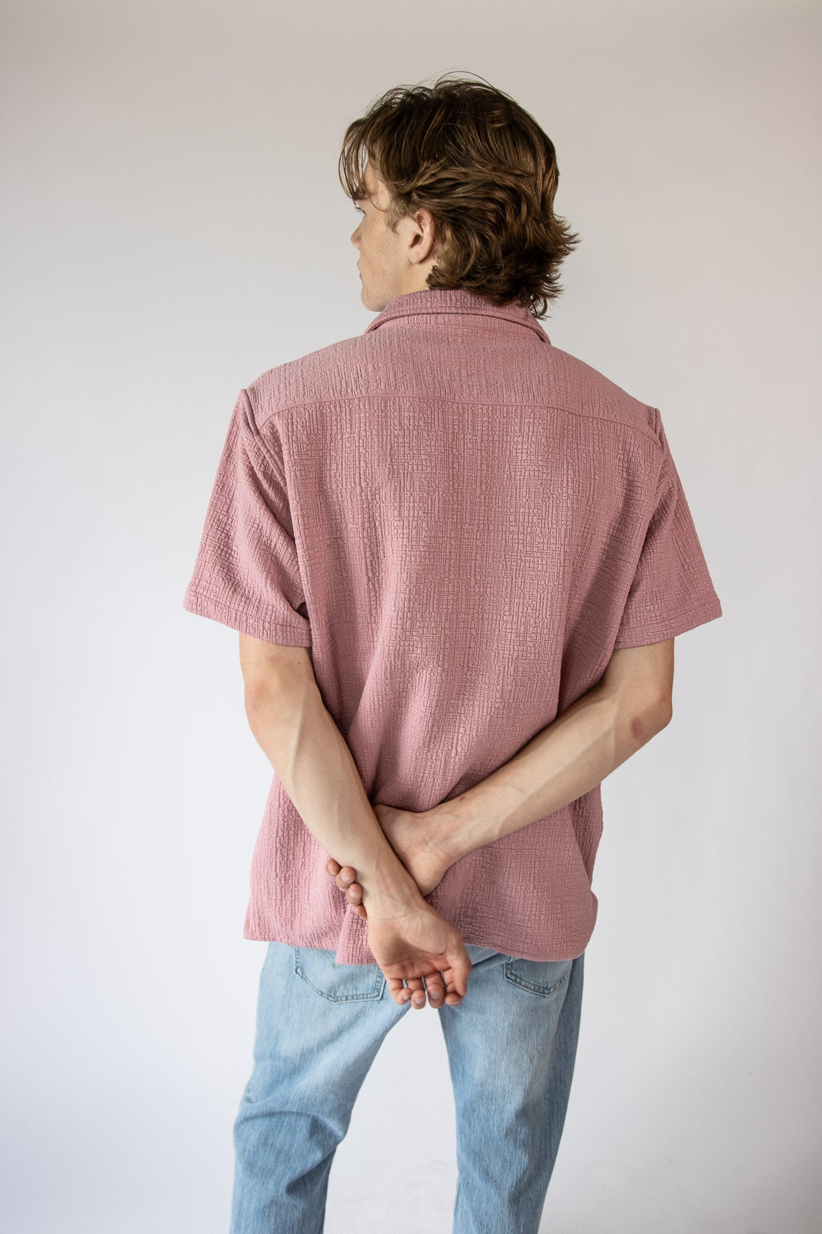 Textured Heavyweight Button Up Shirt