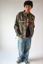 Textured Woodland Camo Jacket