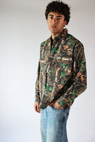 Textured Woodland Camo Jacket