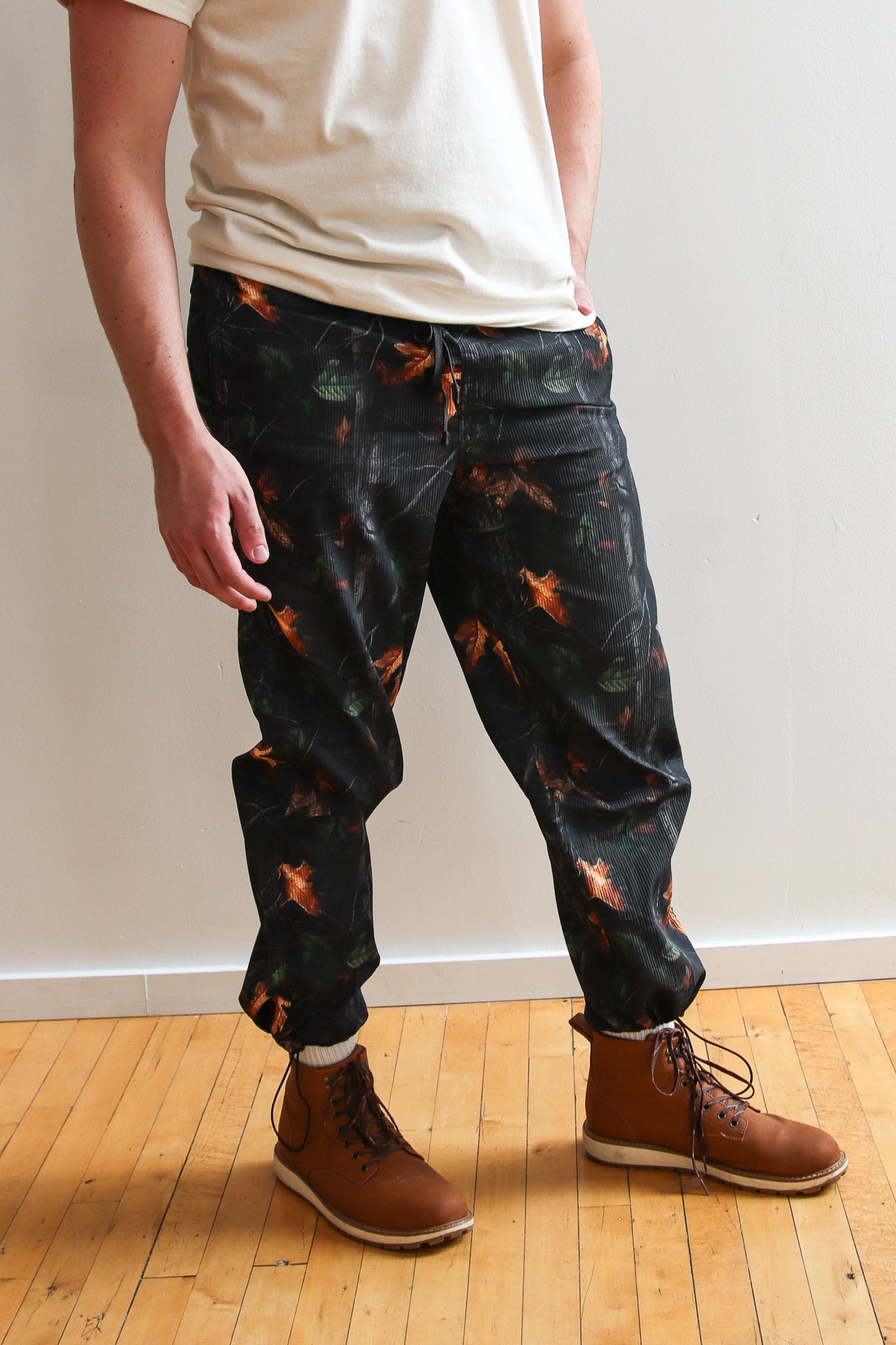 Textured Woodland Camo Pants
