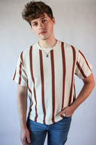 Thick Striped Crochet Tee