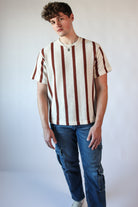 Thick Striped Crochet Tee