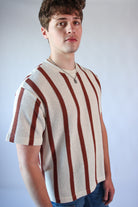Thick Striped Crochet Tee