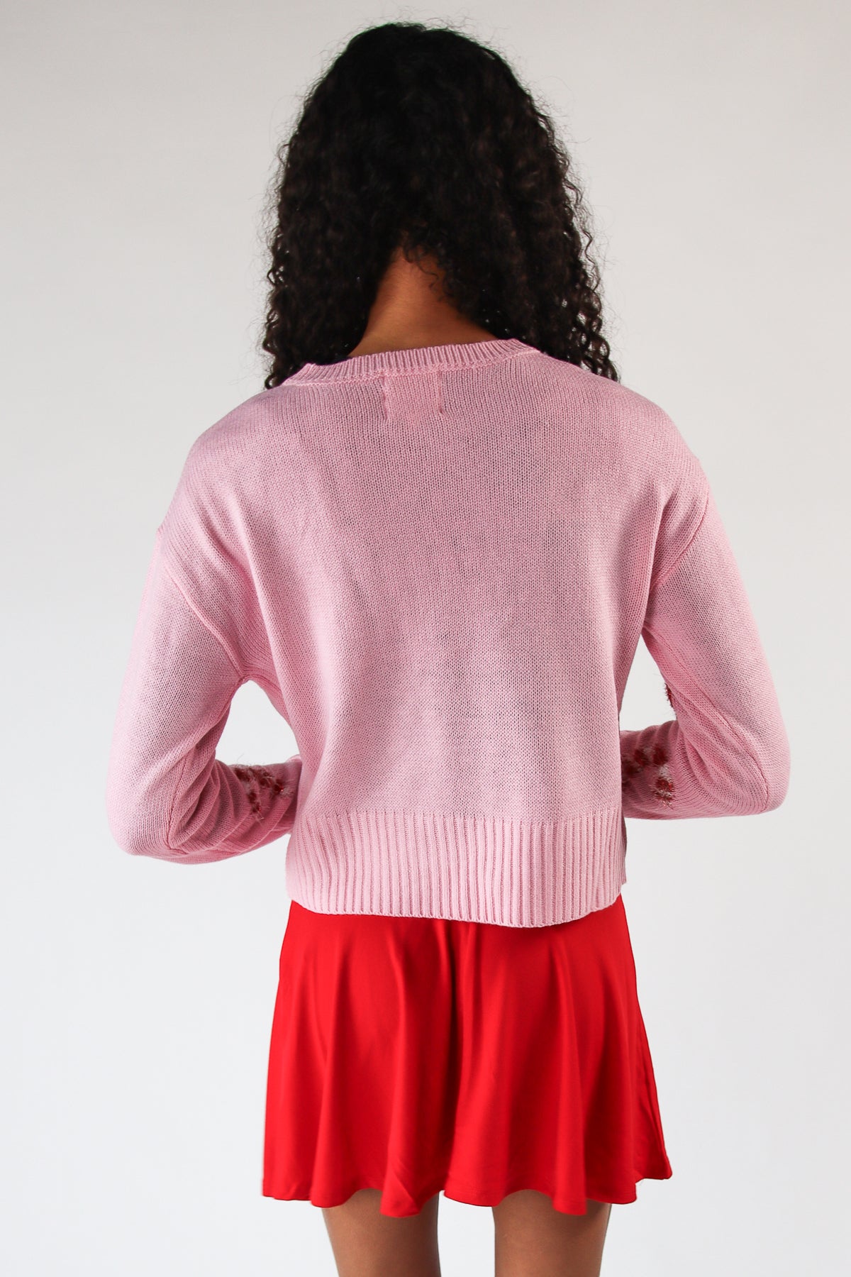 Tinsel Candy Cane Sweater