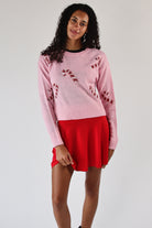 Tinsel Candy Cane Sweater