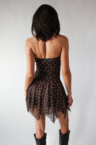 Tube Top Hanky Hem Mini Dress