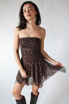 Tube Top Hanky Hem Mini Dress