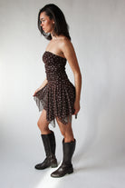 Tube Top Hanky Hem Mini Dress