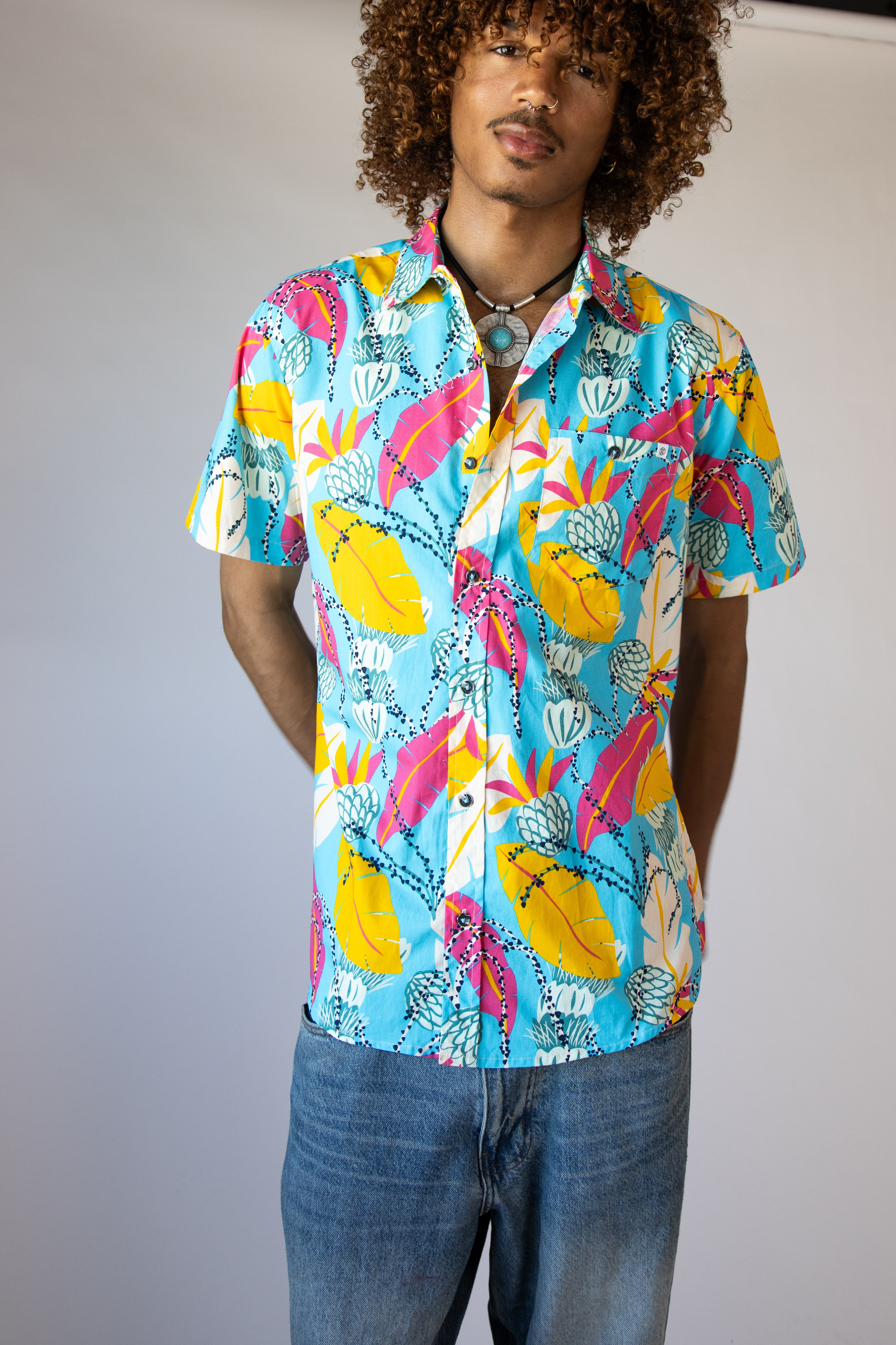 Vibrant Tropics Hawaiian Shirt