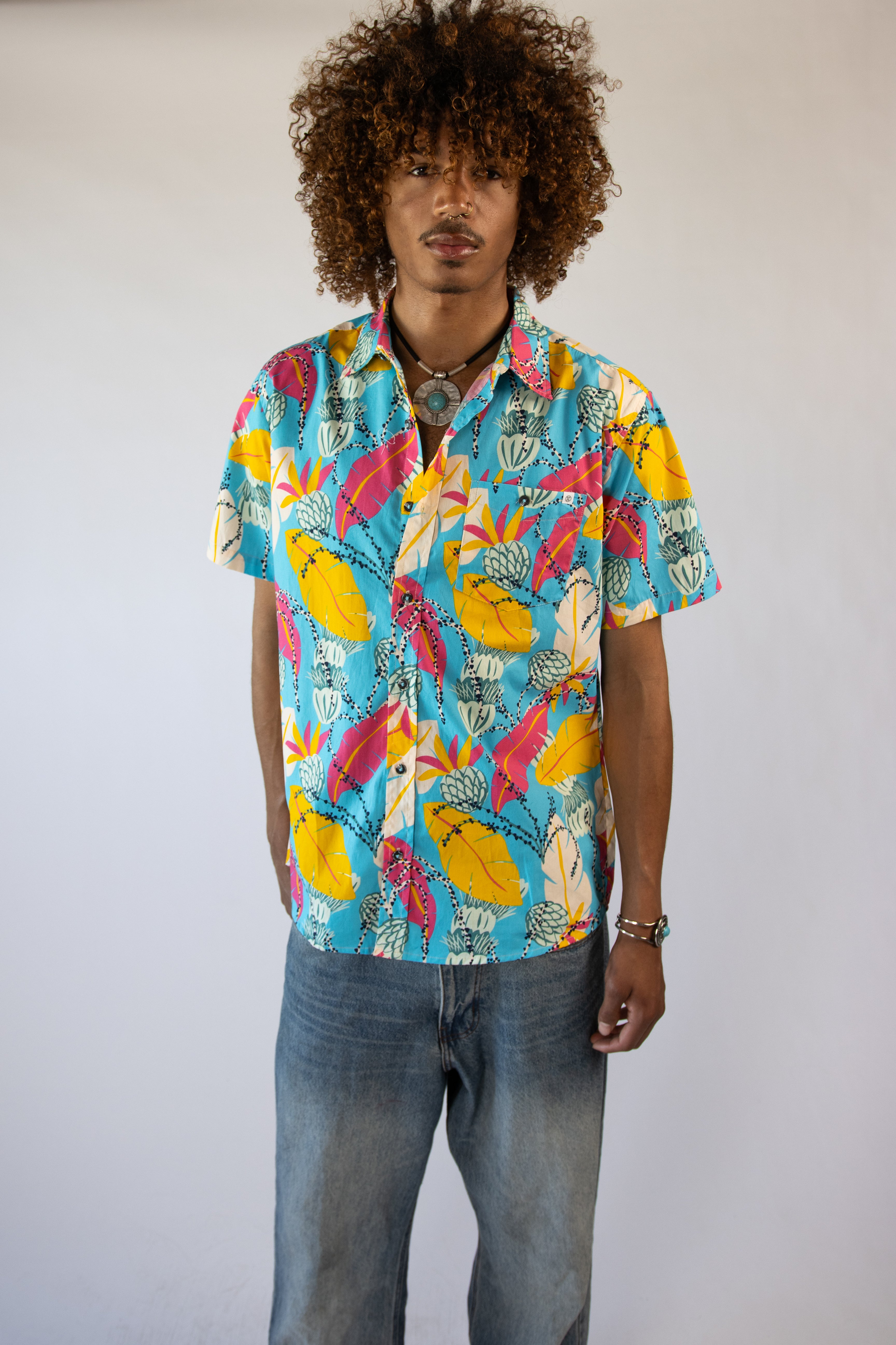 Vibrant Tropics Hawaiian Shirt