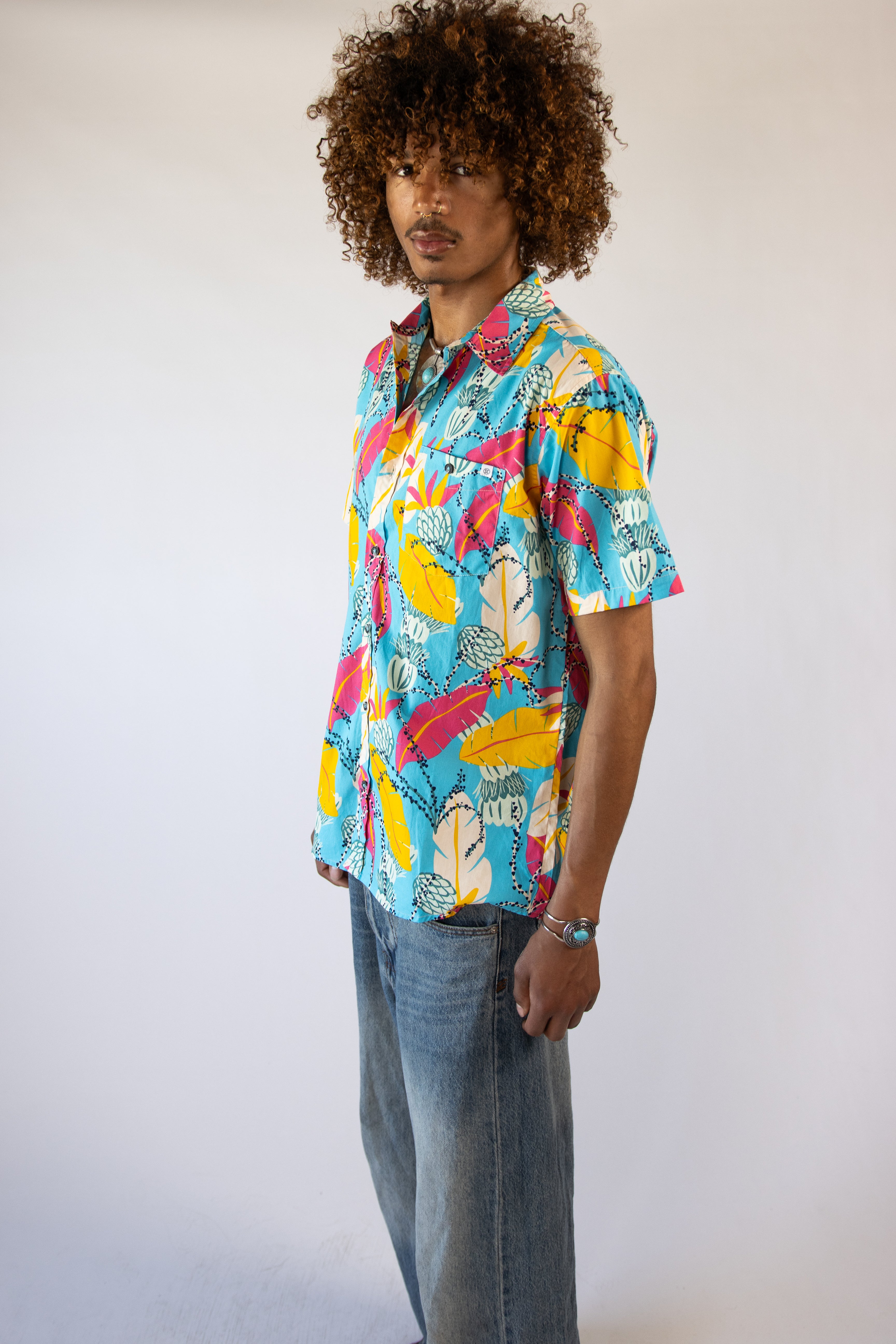 Vibrant Tropics Hawaiian Shirt