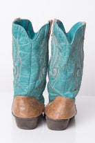 Vegan Two-Toned Vintage Cowboy Boots (8.5 M)