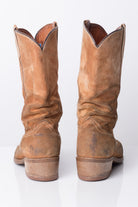 Brown Suede Vintage Cowboy Boots (9)