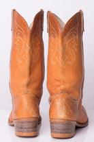 Vintage Orange Leather Cowboy Boots (9.5W)