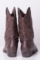 Brown Vegan Cowboy Boots (8.5)